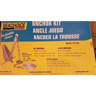 Deluxe anchor kit, up to 24' boat, Seachoice